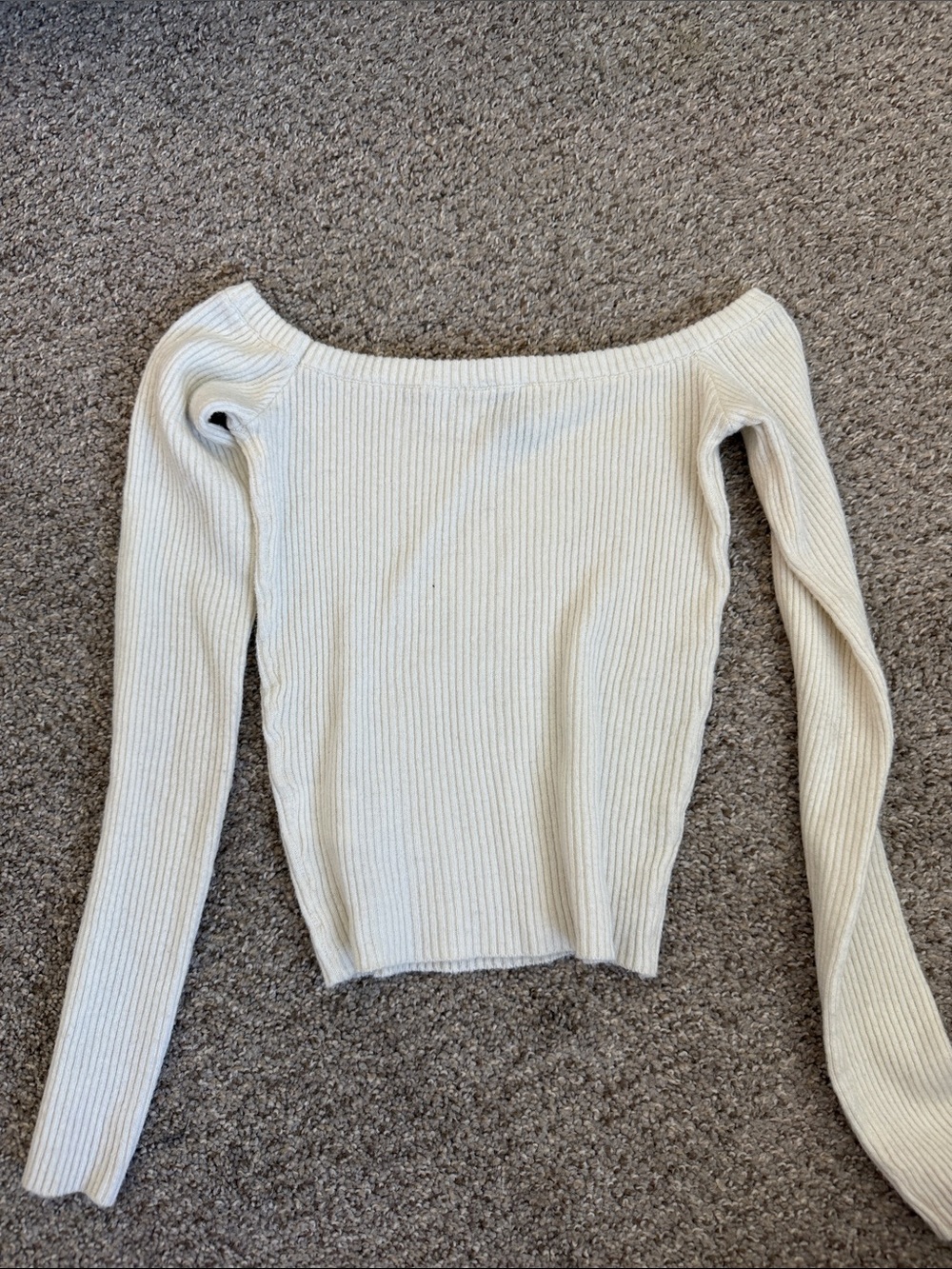 Off shoulder sweater top